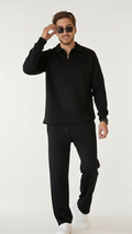 ensemble pantalon + Polo zippé à manches longues