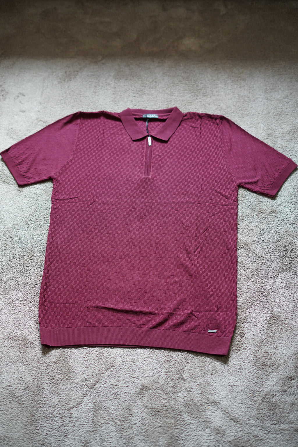 Polo Jacquard à Col Zippé n3