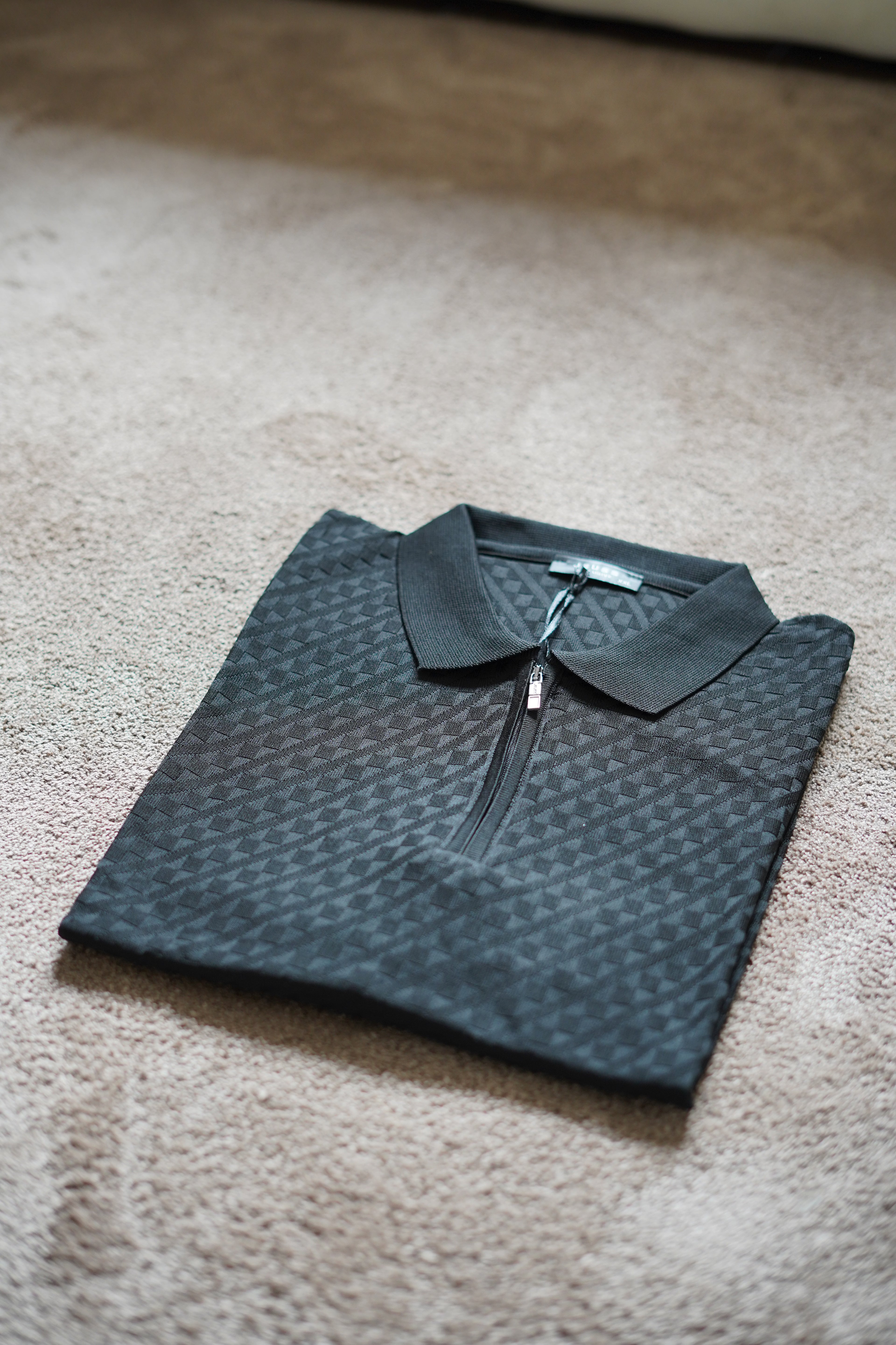 Polo Jacquard à Col Zippé n3