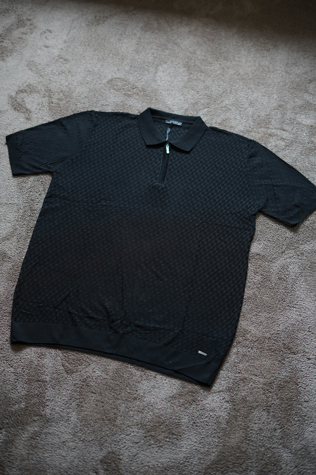 Polo Jacquard à Col Zippé n3