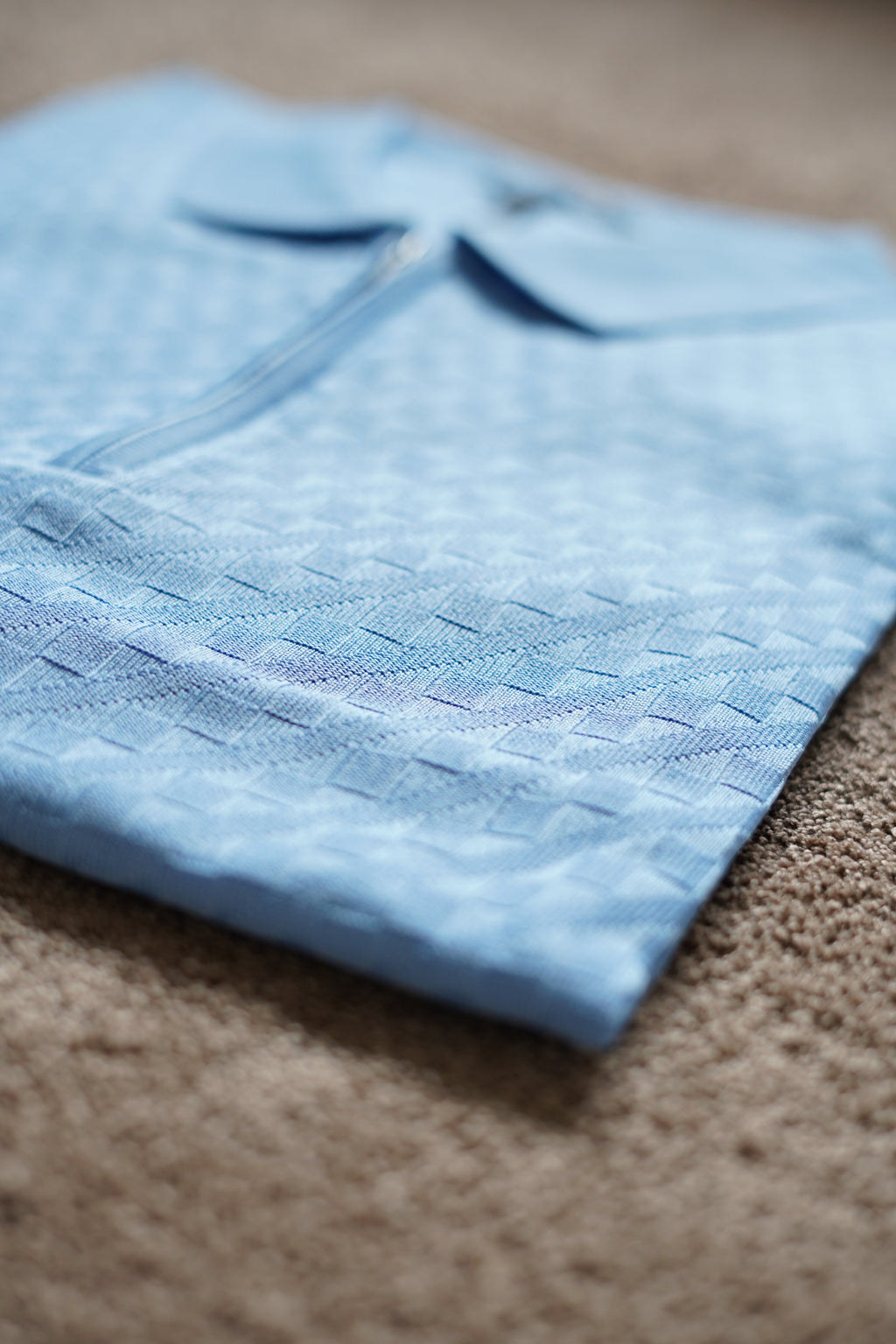 Polo Jacquard à Col Zippé n3