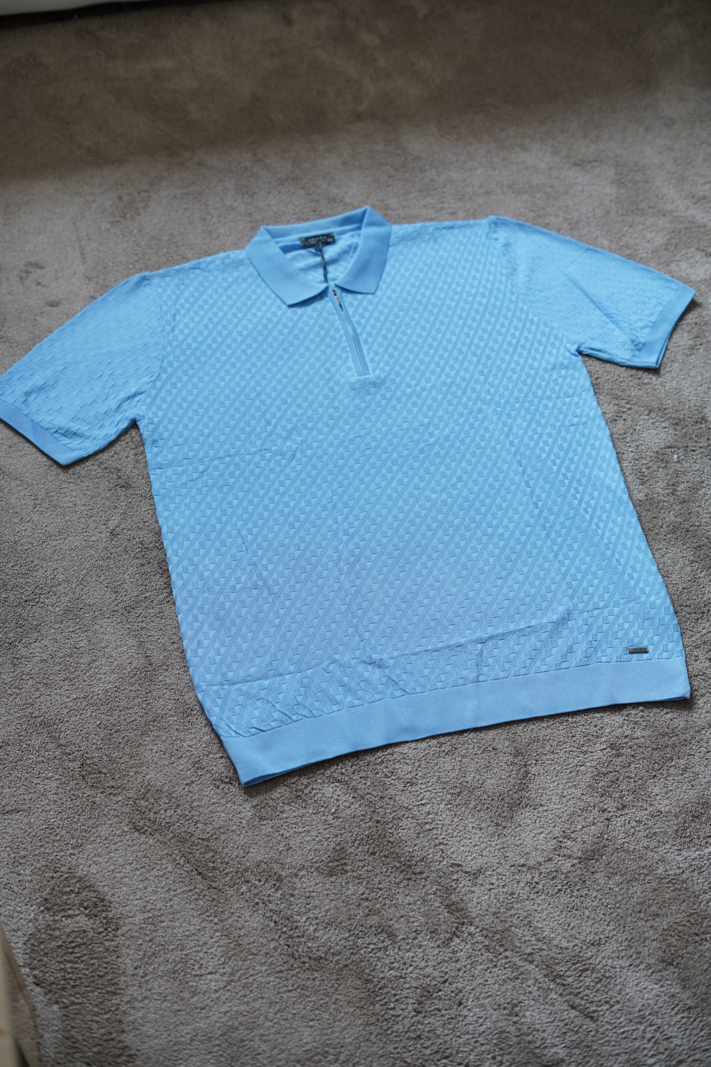 Polo Jacquard à Col Zippé n3